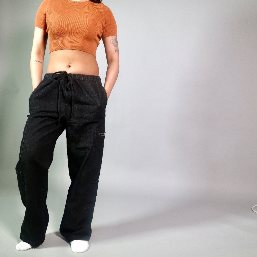 LF  Carmar Black Cargo Pants
